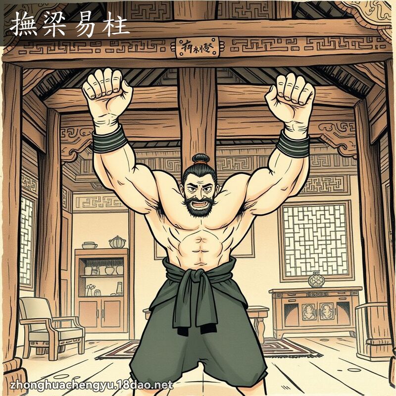 撫梁易柱 配图