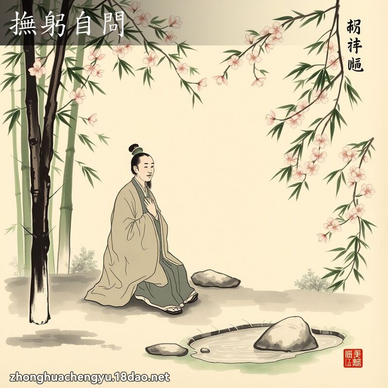撫躬自問 配图