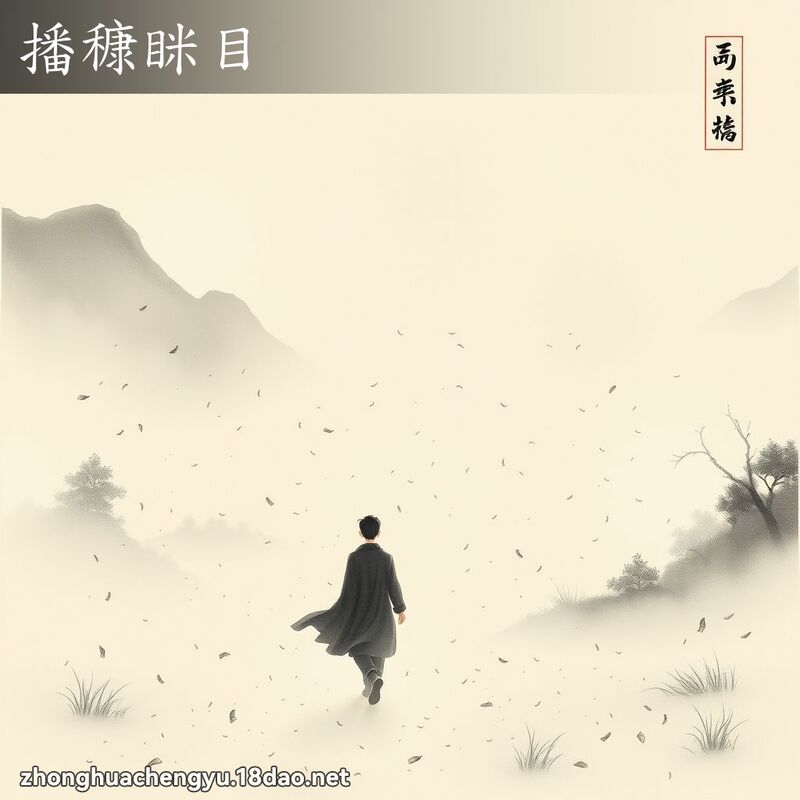 播穅眯目 配图