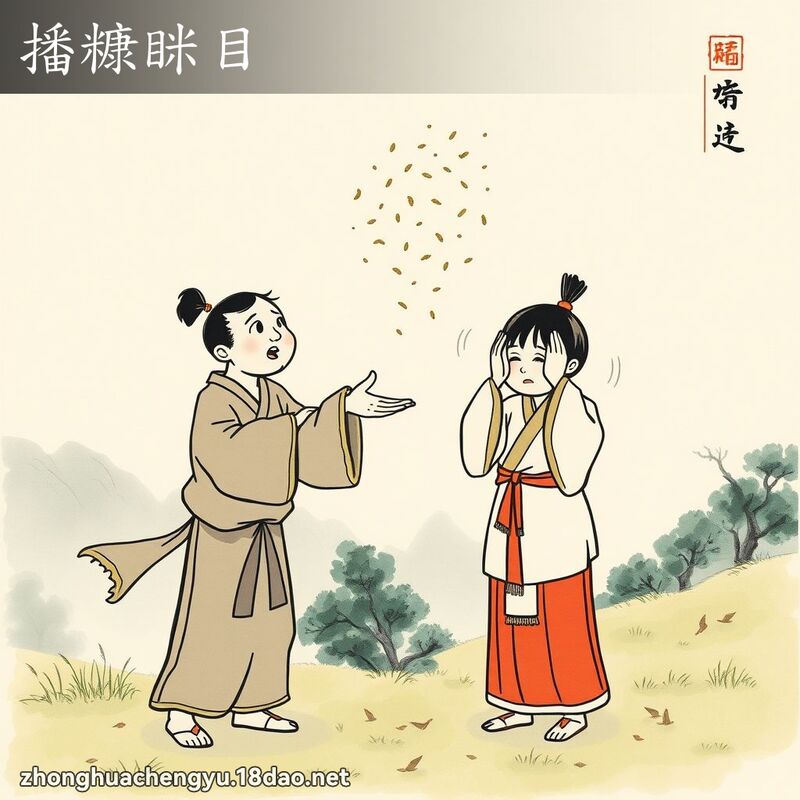 播糠眯目 配图