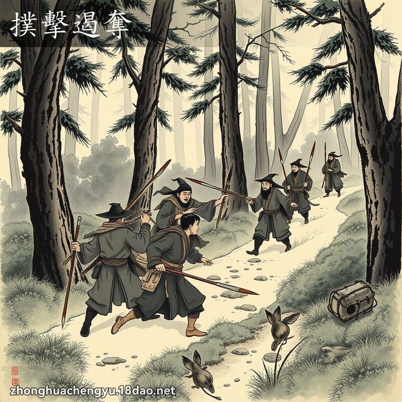 撲擊遏奪 配图