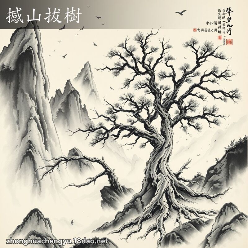 撼山拔樹 配图