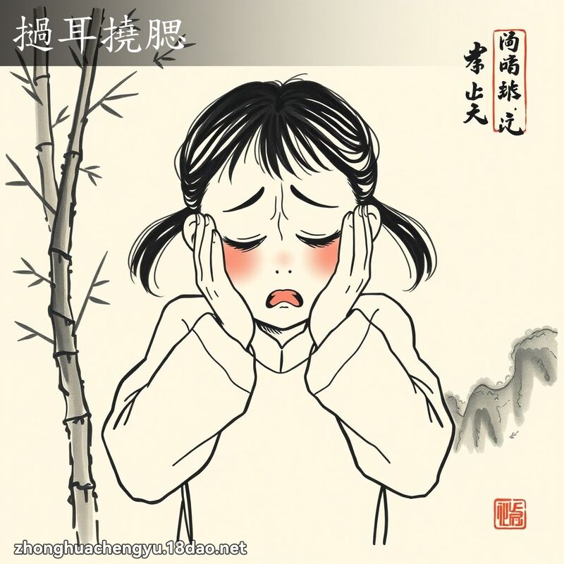 撾耳撓腮 配图
