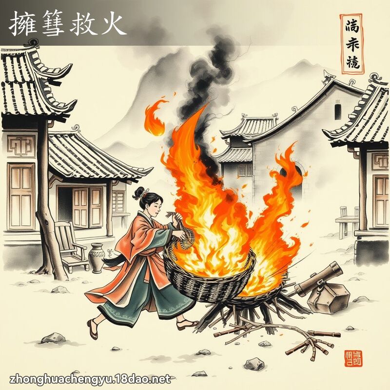 擁篲救火 配图