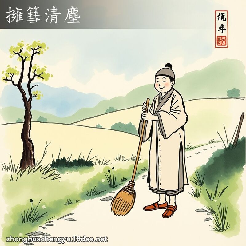擁篲清塵 配图