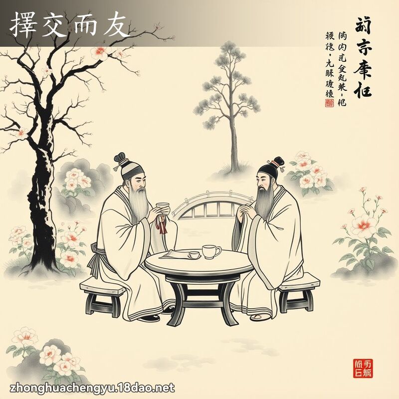 擇交而友 配图
