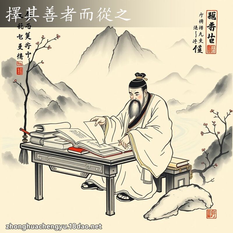 擇其善者而從之 配图
