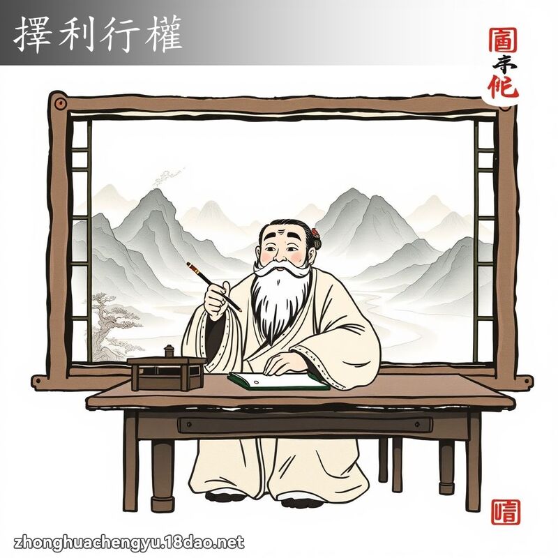 擇利行權 配图