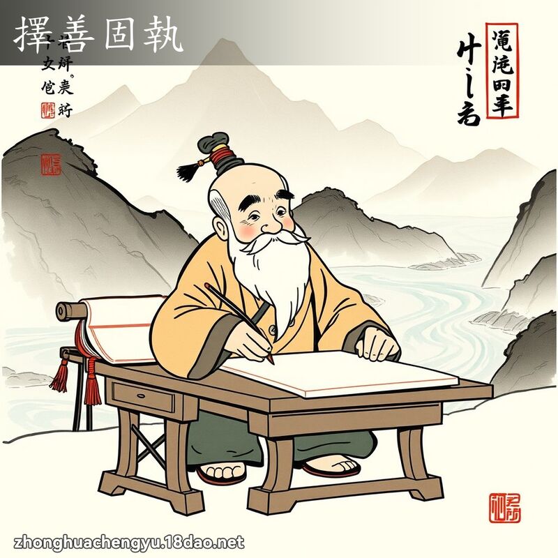 擇善固執 配图