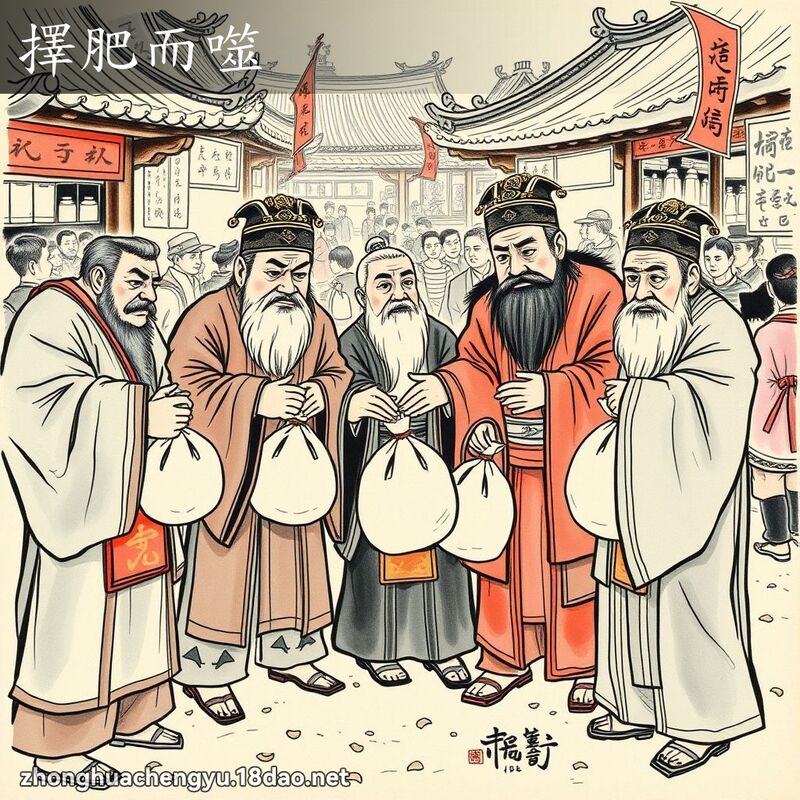 擇肥而噬 配图