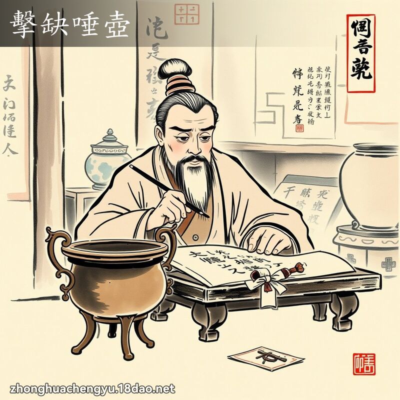 擊缺唾壺 配图