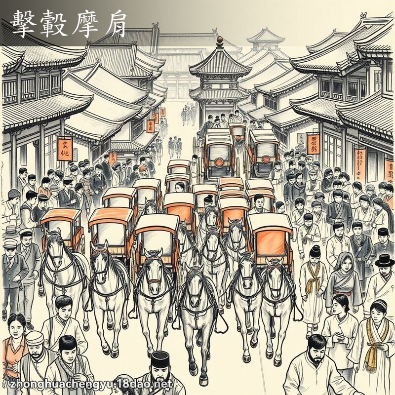 擊轂摩肩 配图