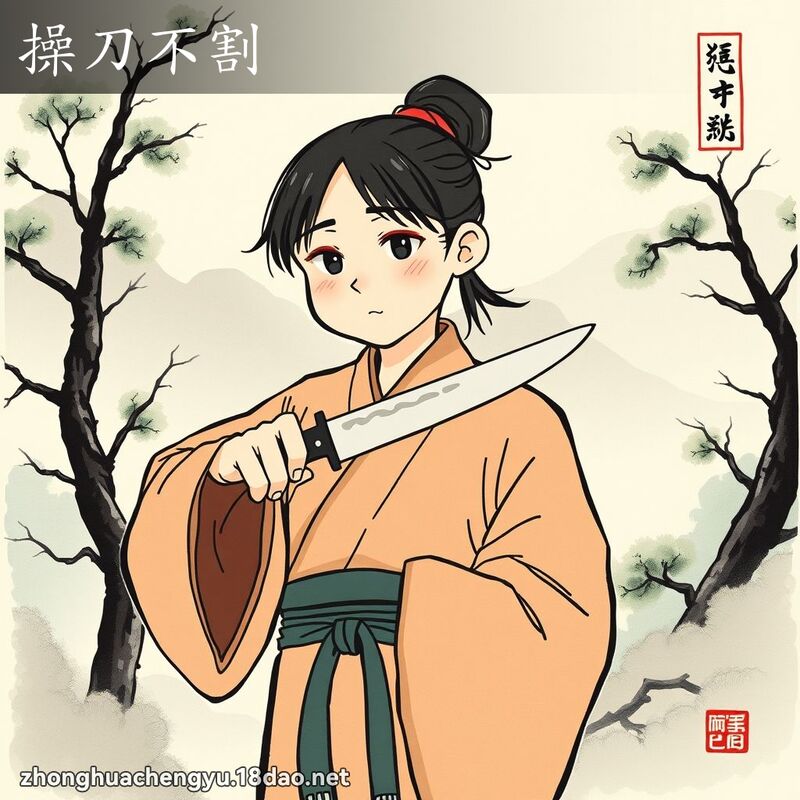 操刀不割 配图