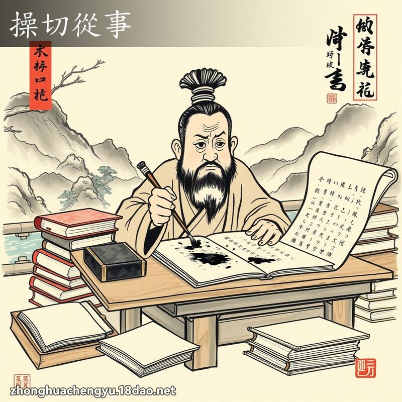操切從事 配图