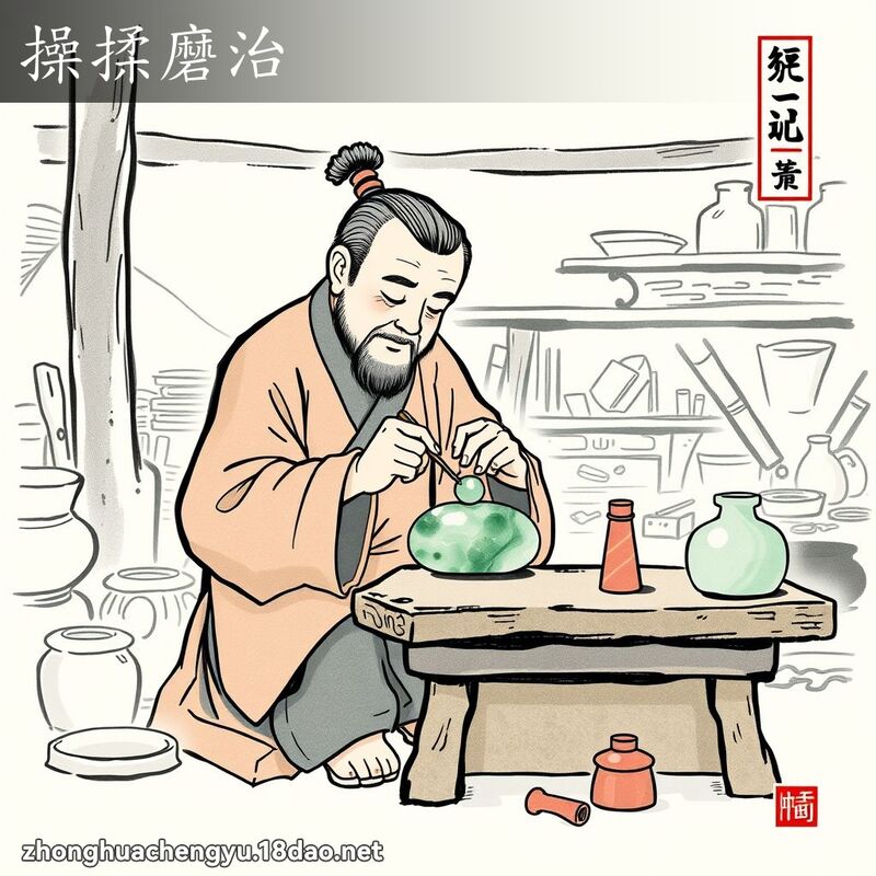 操揉磨治 配图