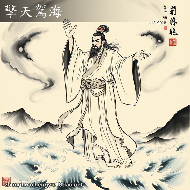 擎天駕海 配图