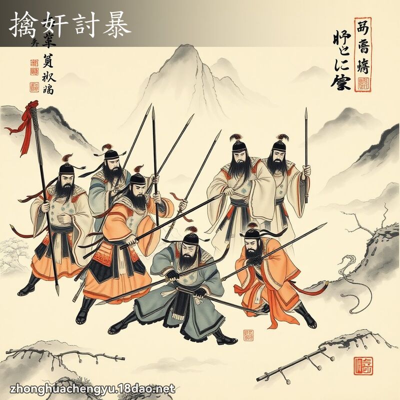 擒奸討暴 配图