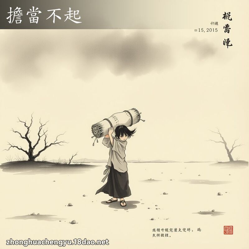 擔當不起 配图