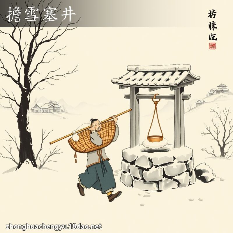 擔雪塞井 配图
