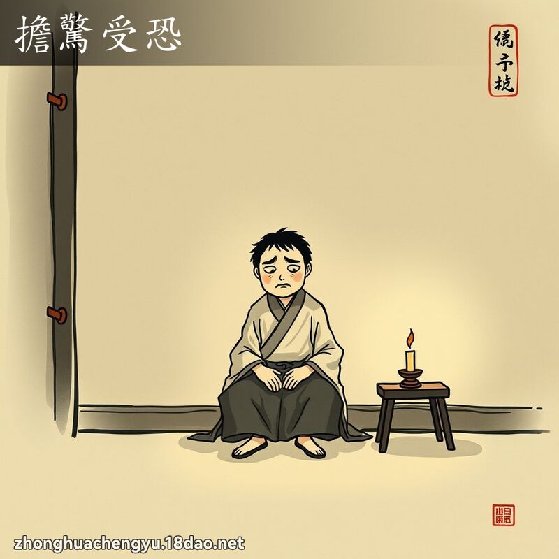 擔驚受恐 配图