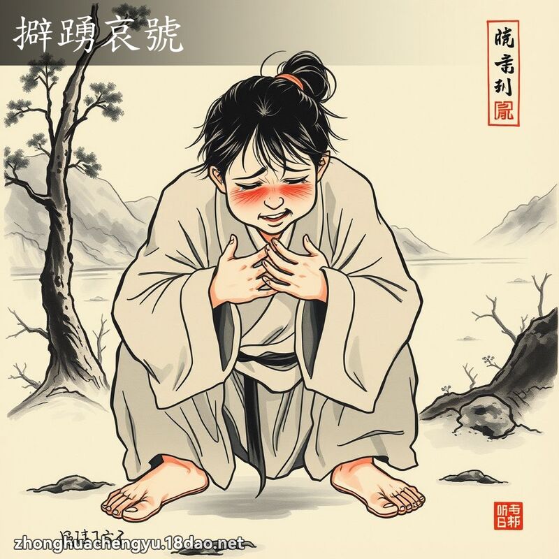 擗踴哀號 配图