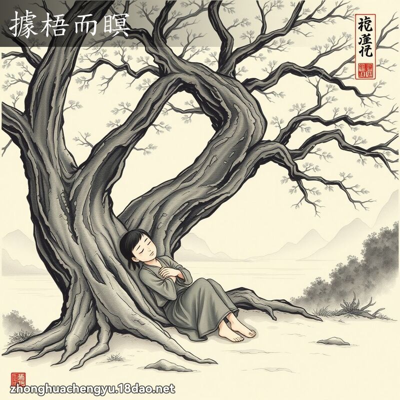 據梧而瞑 配图