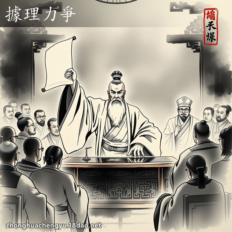 據理力爭 配图