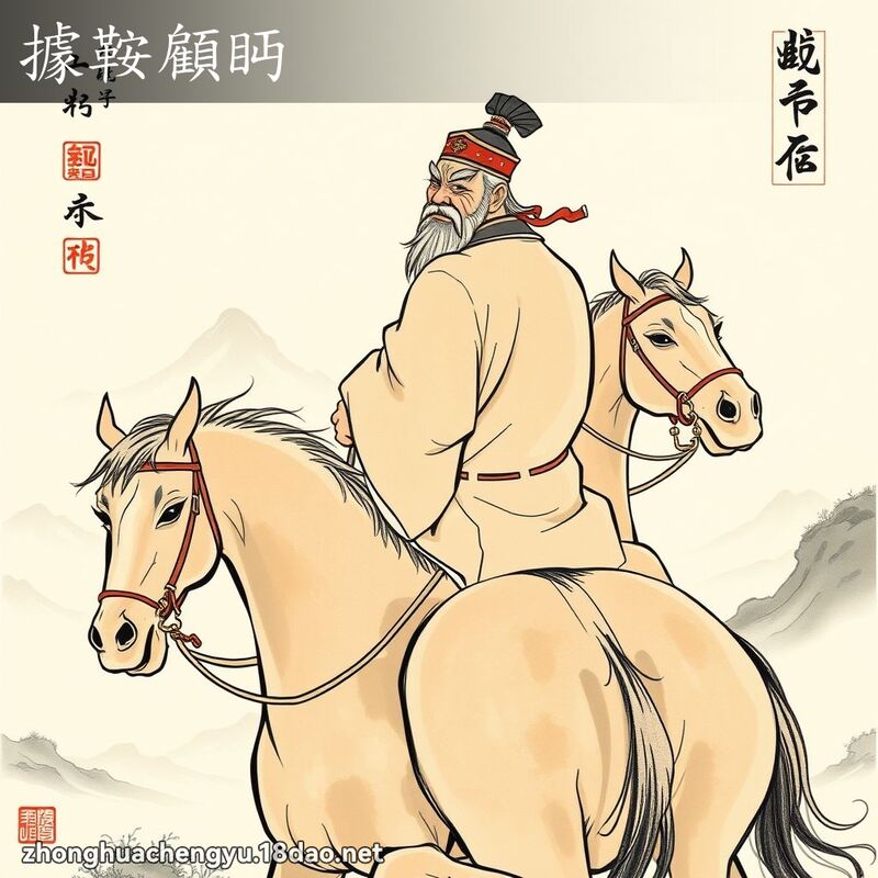 據鞍顧眄 配图