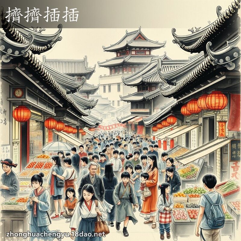 擠擠插插 配图