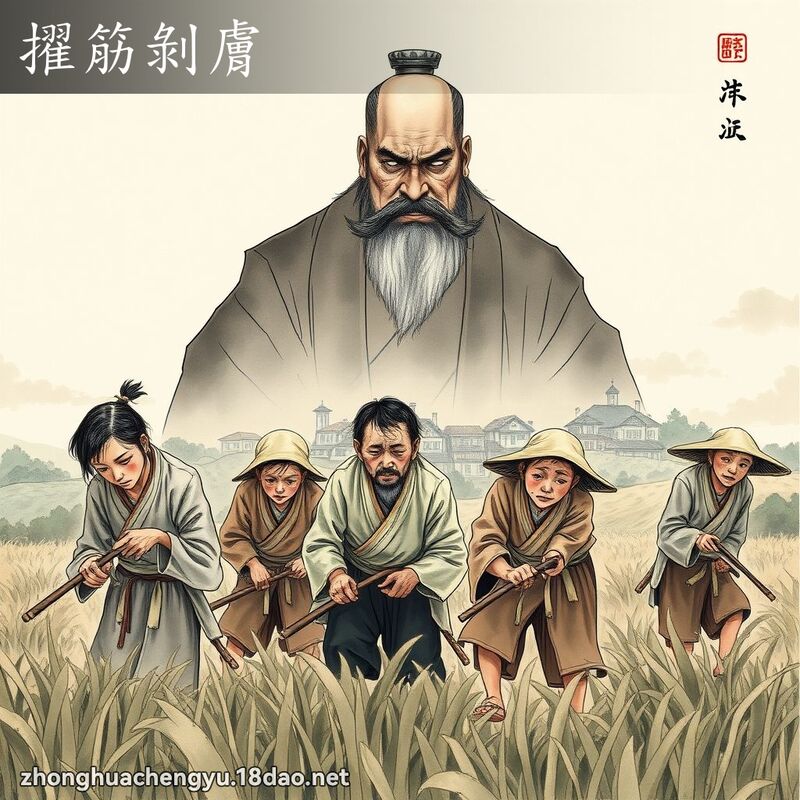 擢筋剝膚 配图