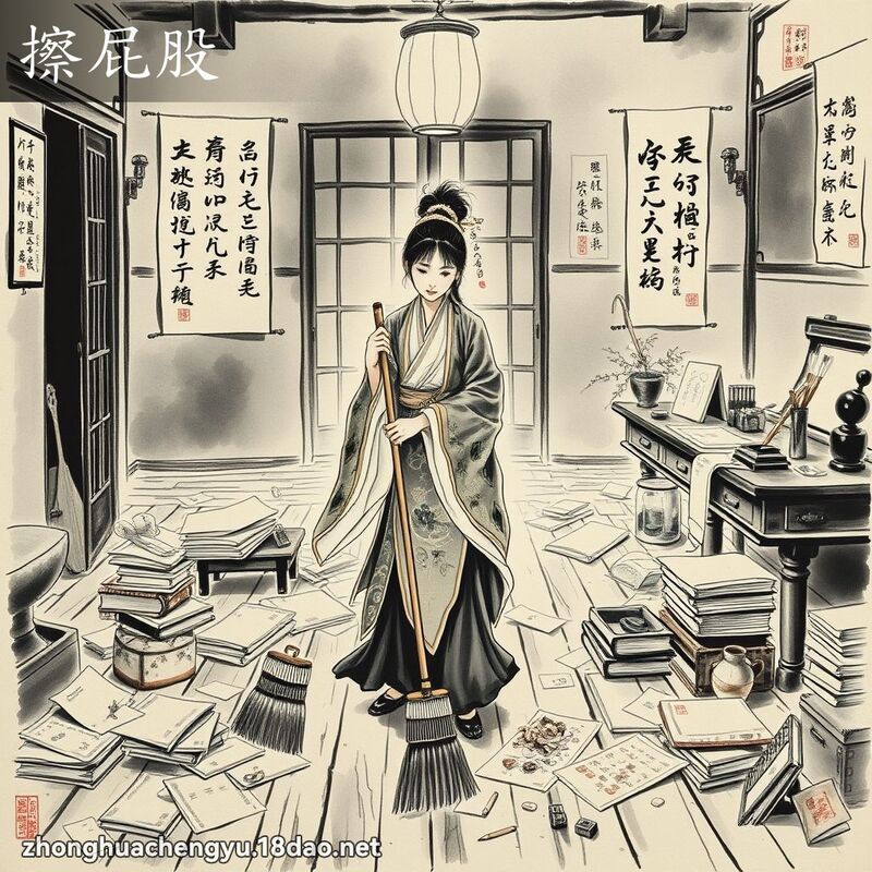 擦屁股 配图