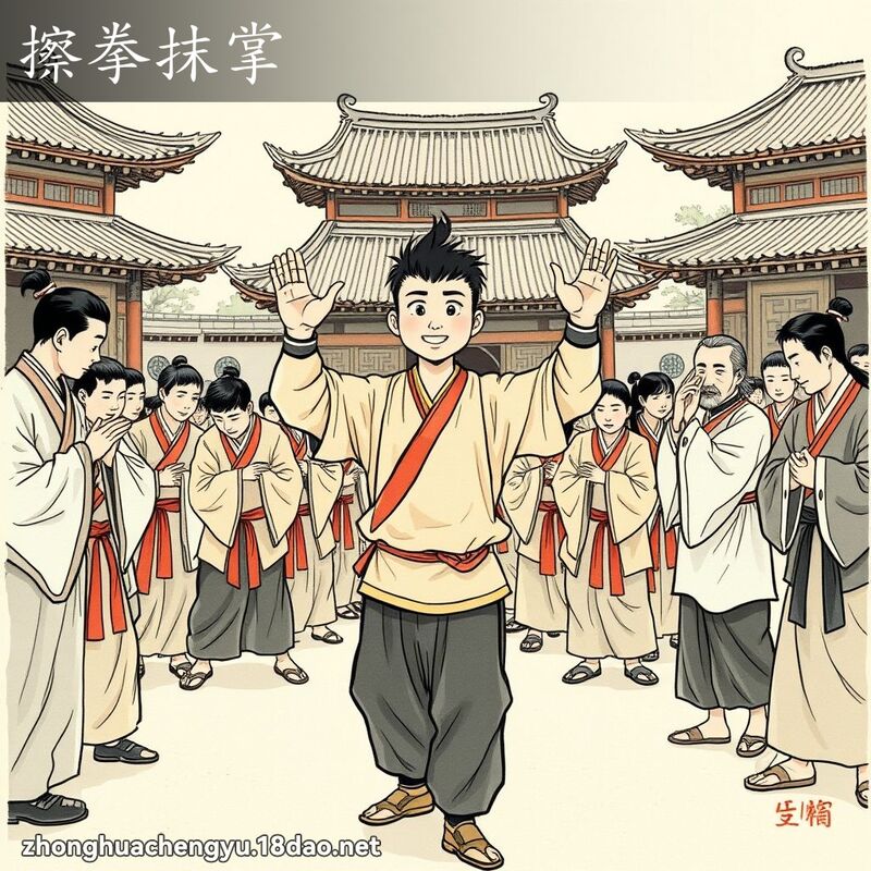 擦拳抹掌 配图