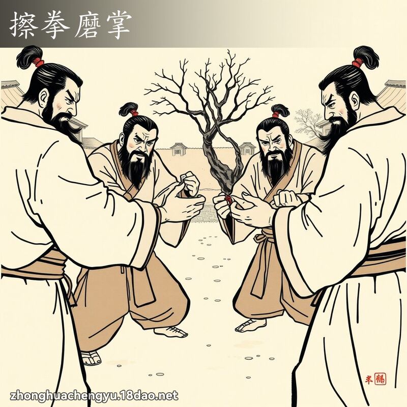 擦拳磨掌 配图