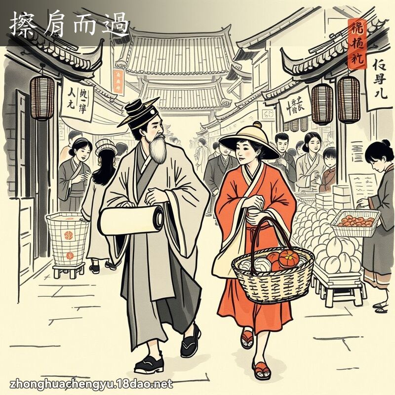 擦肩而過 配图