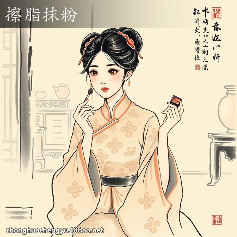 擦脂抹粉 配图