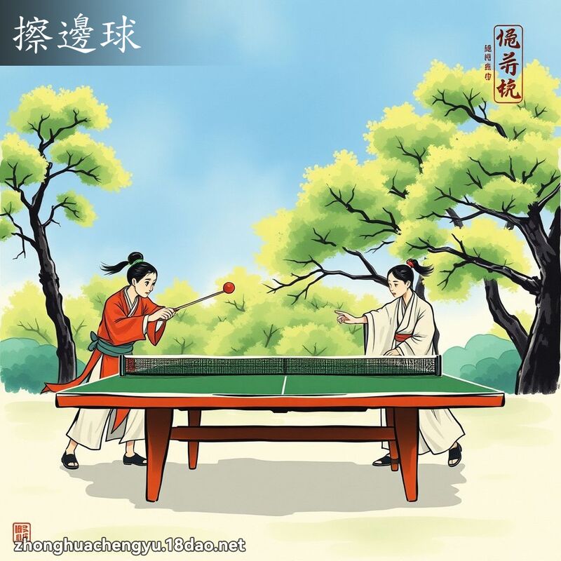 擦邊球 配图
