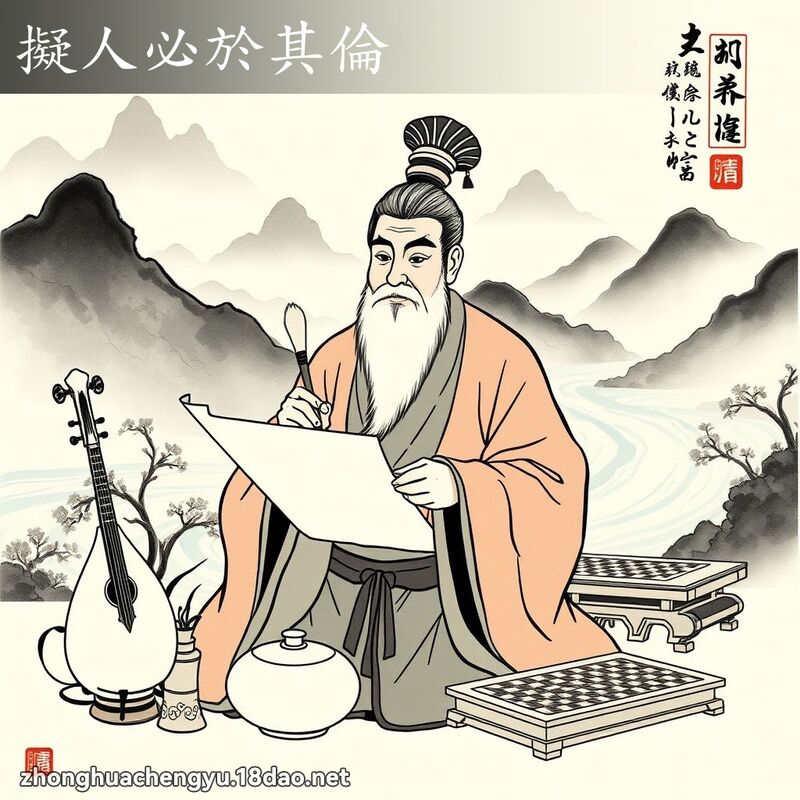 擬人必於其倫 配图