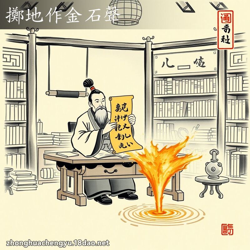 擲地作金石聲 配图