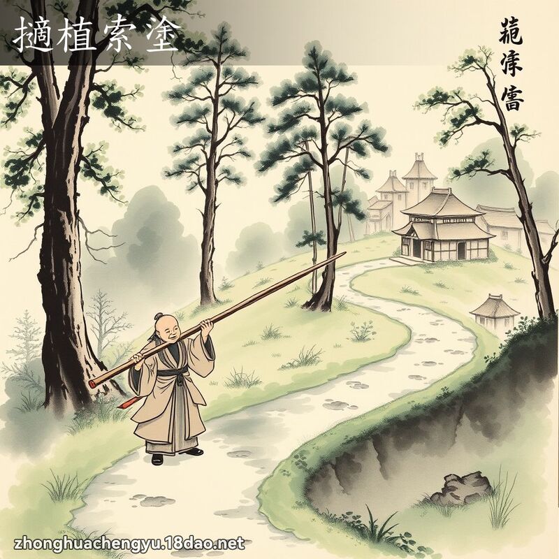 擿植索塗 配图