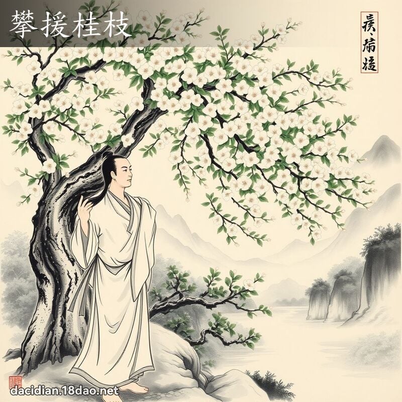 攀援桂枝 配图