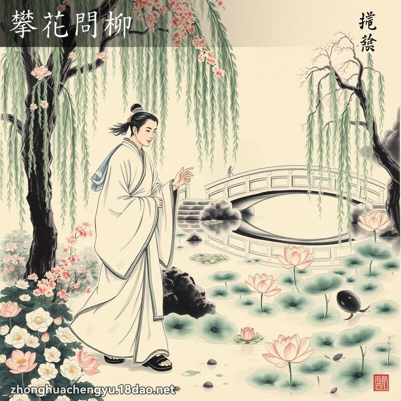 攀花問柳 配图