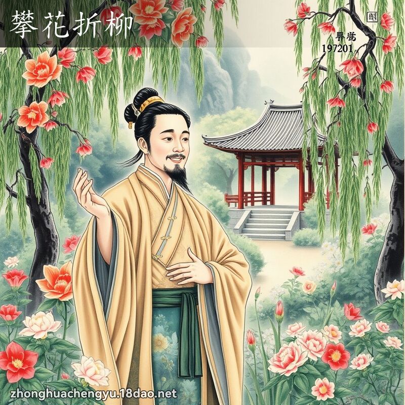 攀花折柳 配图