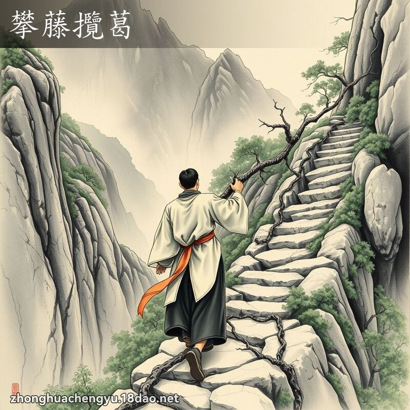 攀藤攬葛 配图
