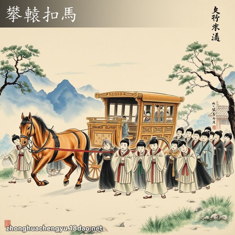 攀轅扣馬 配图