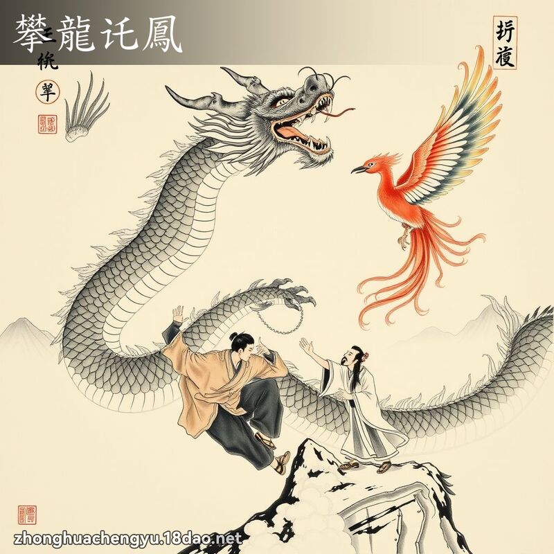 攀龍讬鳳 配图
