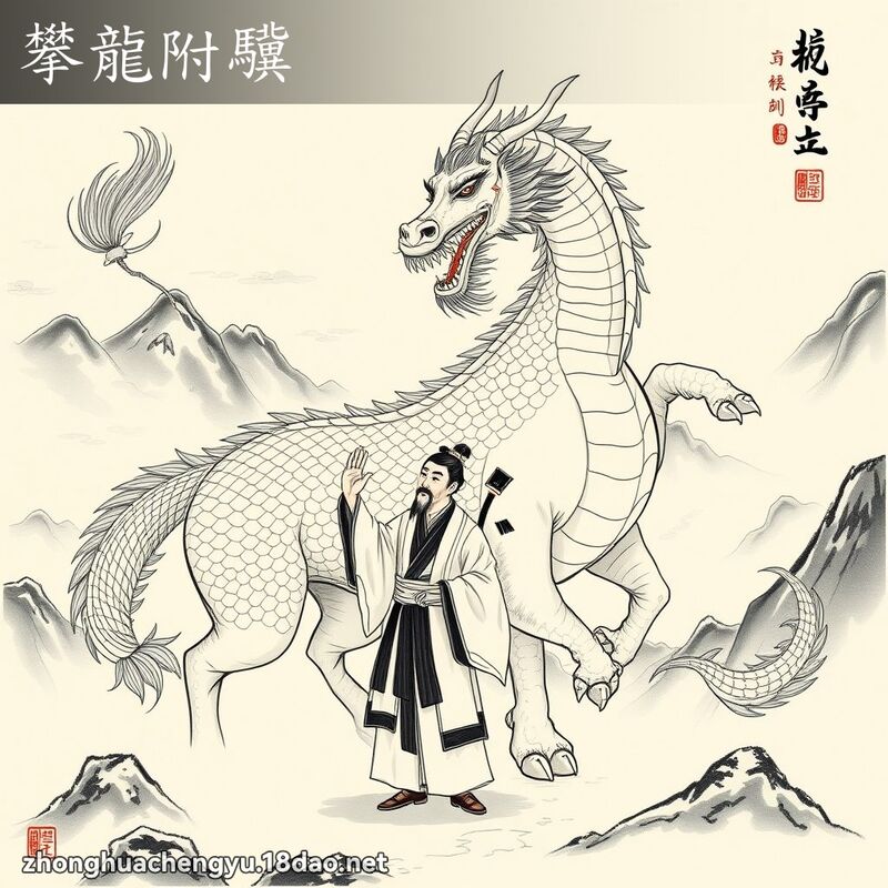 攀龍附驥 配图