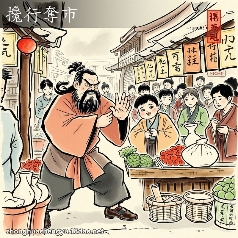攙行奪市 配图