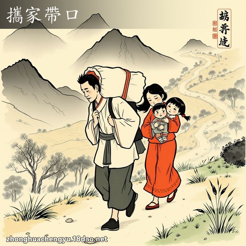 攜家帶口 配图