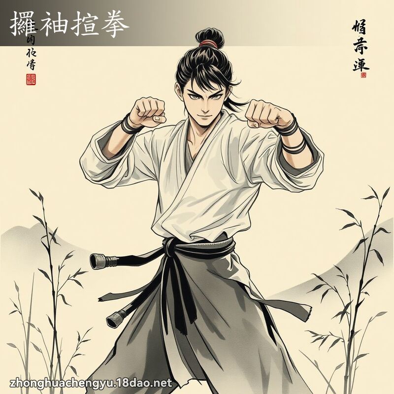 攞袖揎拳 配图