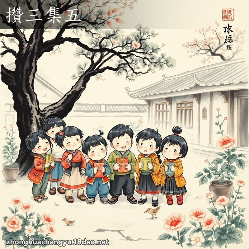 攢三集五 配图